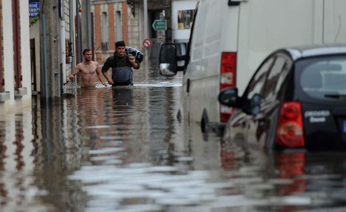 Франция, наводнение, погода,