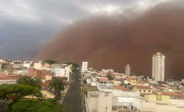 песчаная буря, Бразилия,