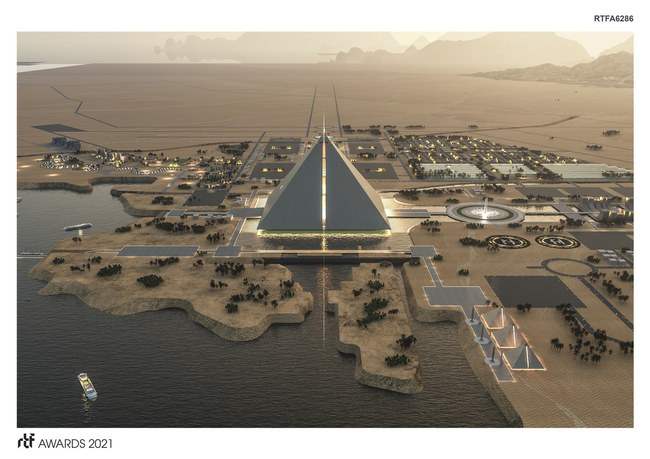 Египет, новый город, пирамида,