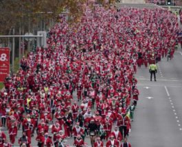 Санта-Клаусы, Мадрид, марафон,