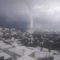 Скопелос, Греция, снежный торнадо,