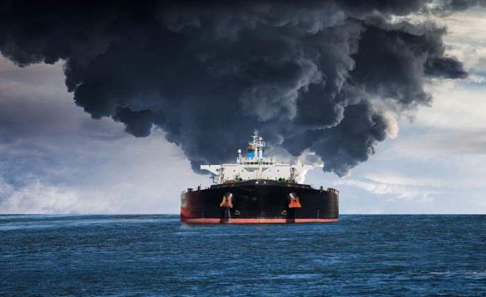 пожар, танкер, Черное море,
