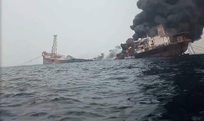 Trinity Spirit, судно, пожар, танкер, Нигерия,