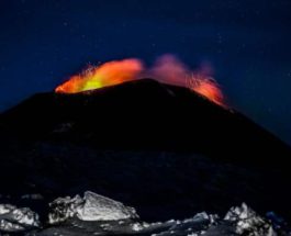 Вулкан, Этна, извержение,