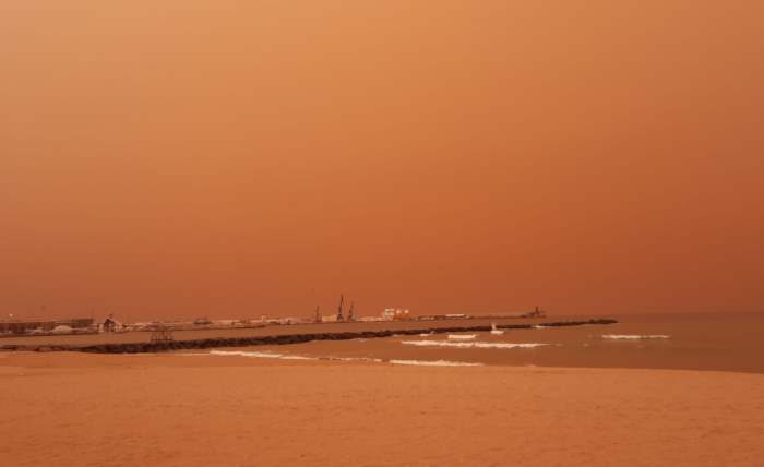 Испания, Сахара, песчаная буря,